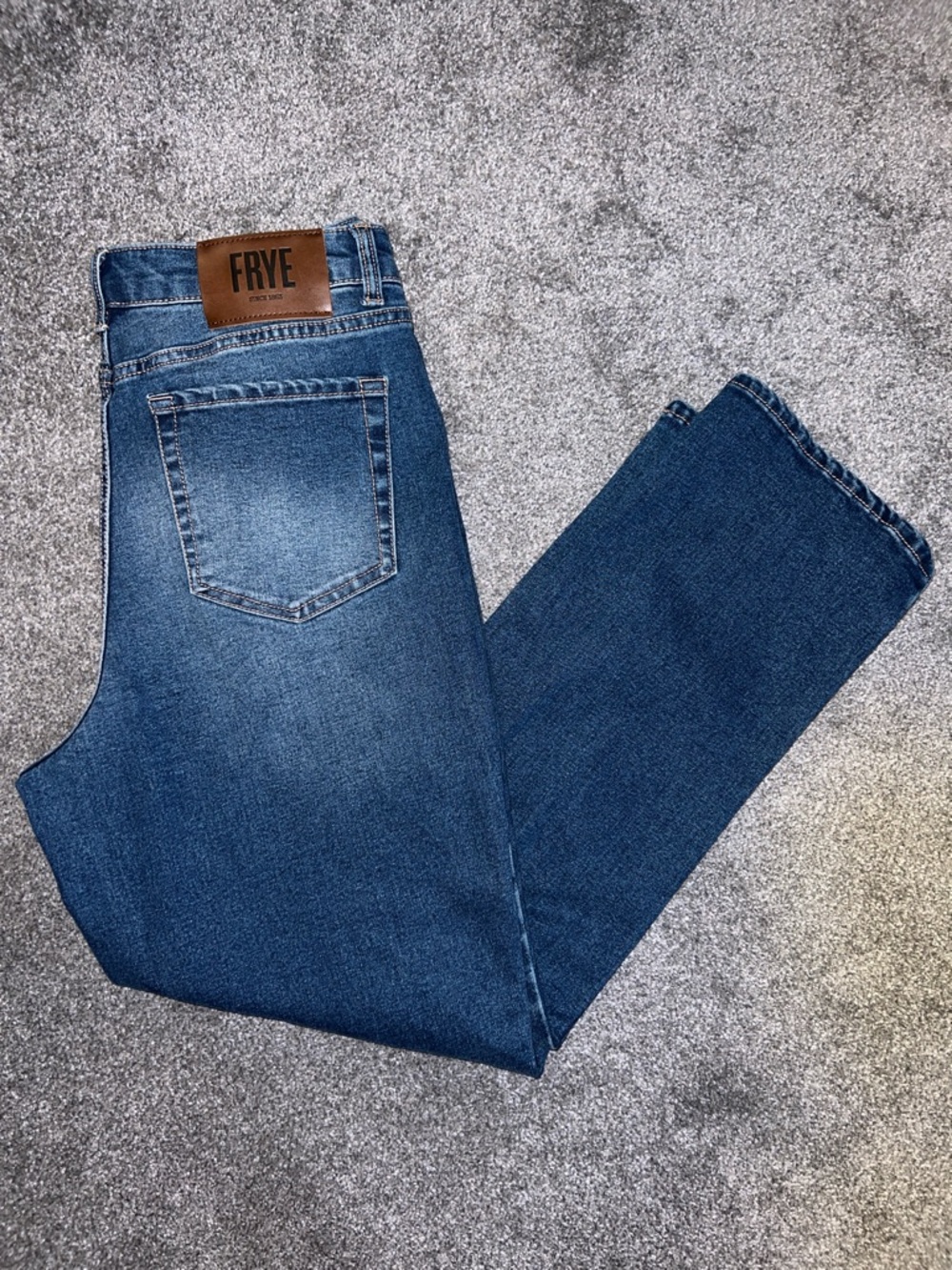 FRYE Women's Straight Leg Jeans in Medium Blue Wash